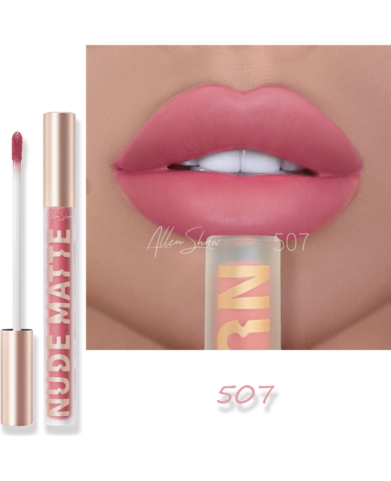 Maquillage 8 couleurs mat rouge à lèvres imperméable longue durée rouge à lèvres Sexy rouge rose Veet Nude rouges à lèvres maquillage s_voghion.com