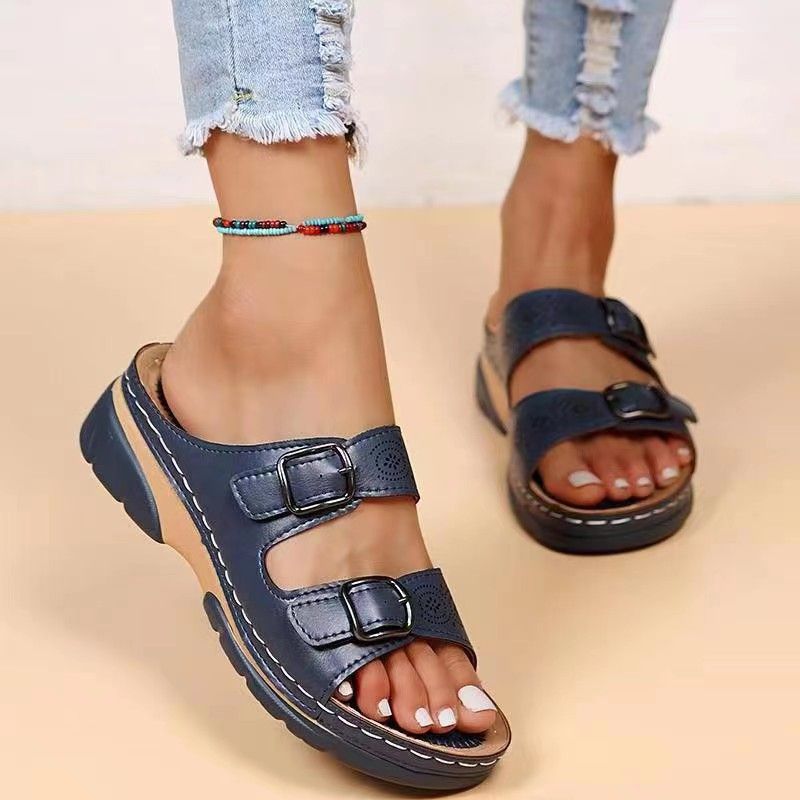 pantofole da donna di grandi dimensioni nuove pantofole trasparenti con fondo piatto scarpe da spiaggia da donna con fibbia casual da donna_voghion.com