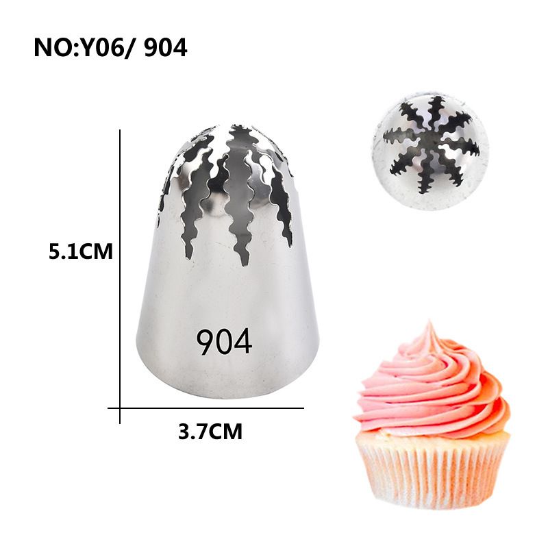 Stainless Steel Cake Nozzle Set - Extra Large Seamless, Korean Cream Decorating, EU Baking Tools Professional_voghion.com