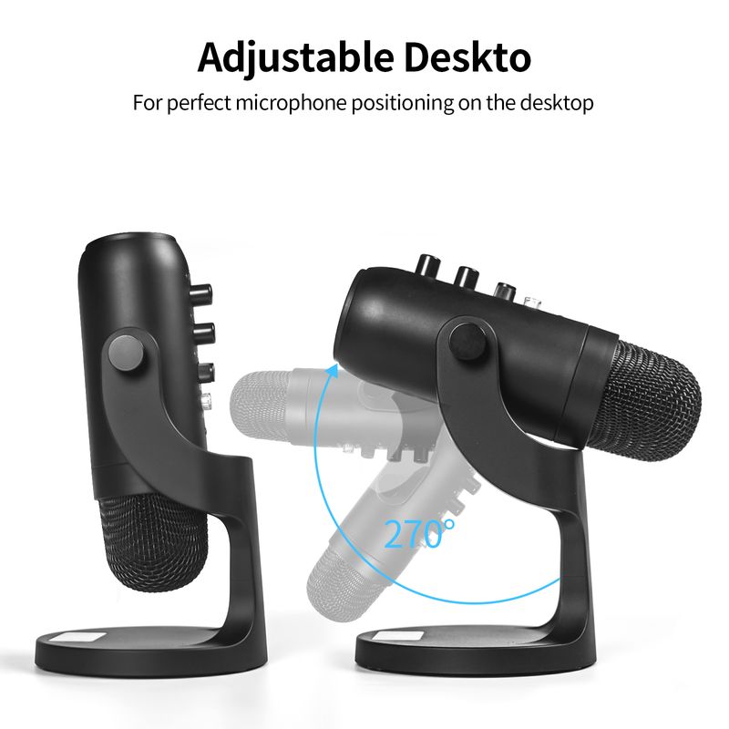 USB-microfoon Professionele condensatormicrofoon voor pc, computer, laptop, opnamestudio, zangspel, streamingmicrofoon, live-uitzending_voghion.com