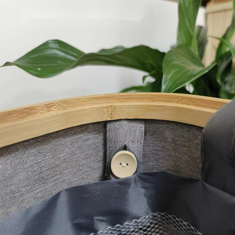 Household Foldable Basket Lid, Oxford Cloth Storage Bin, Large Laundry Hamper With Inner Bag, Fabric Storage, Waterproof_voghion.com