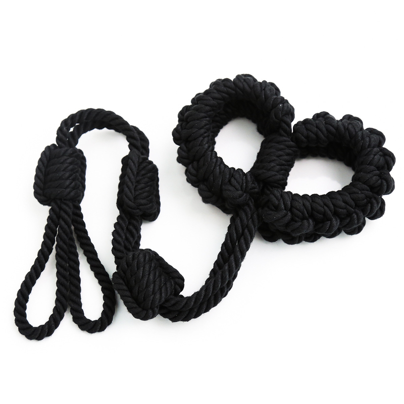 Sex Slave Bdsm Bondage Soft Rope Handcuffs with Chain Erotic Toys for Fetish Restraint Arm Adult Games SM_voghion.com