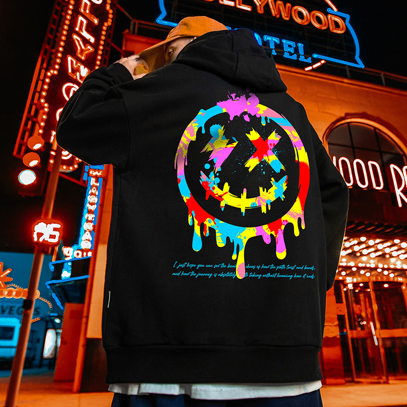 Hip-hop tendance, dessin animé à la mode pour hommes, surdimensionné et gros sweat à capuche, 8XL_voghion.com
