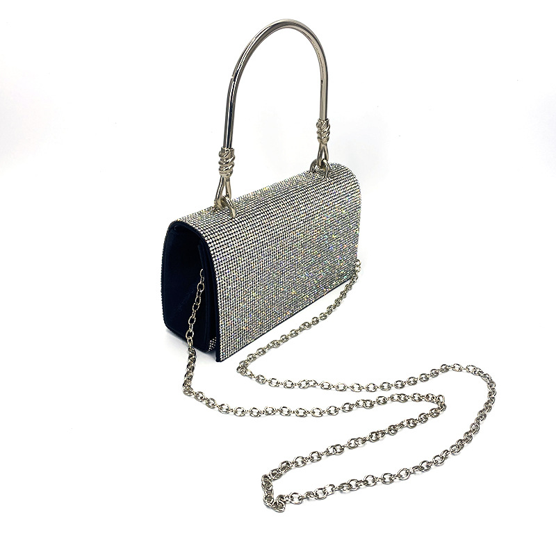 Evening Clutch Sparkling Full Diamond Handbag High-end Wrist Underarm Bag_voghion.com
