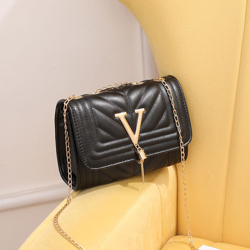 Borsa a tracolla ricamata da donna con frange a V - Elegante borsa a tracolla con motivo a righe, design boho alla moda_voghion.com