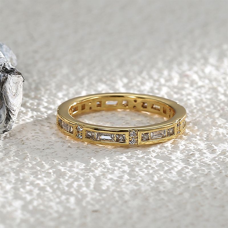 Anello dito indice dito medio anello donna rame placcato oro vero intarsiato zircone moda personalità gioielli accessori_voghion.com