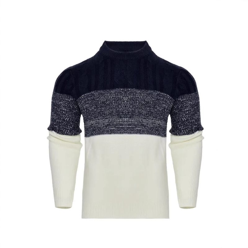 Herenkleding Mode Ronde Hals Trui Warme Wollen Top_voghion.com