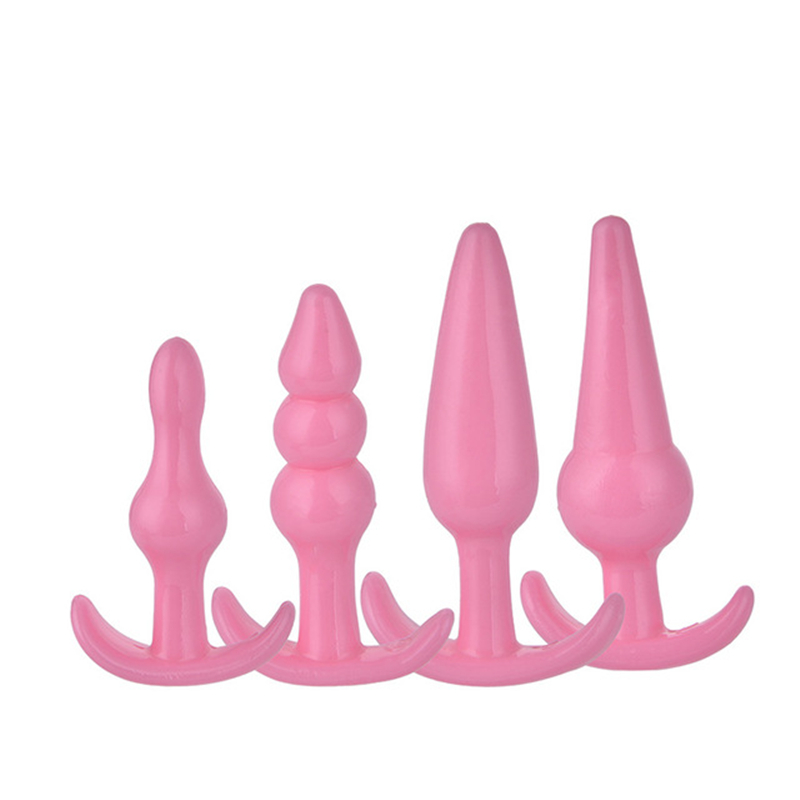 4/6 stk/sett trygg silikon analplugg dildo onani analplugg vaginalplugg sexleketøy for kvinner menn anal dilatator leker for homofile_voghion.com