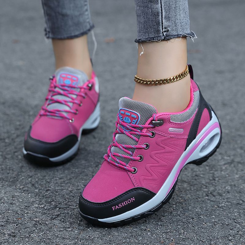 Autumn And Winter Outdoor Mountaineering Thick Elevated Rocker Non Slip Soft Sole Mom's Leisure Tourism Women's Shoes_voghion.com
