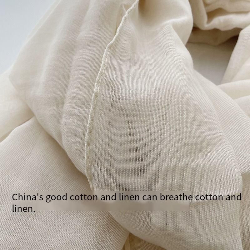 Sciarpa di seta e cotone e lino color caffè esotico, scialle del deserto egiziano, sciarpa fotografica, asciugamano da spiaggia versatile e sottile con protezione solare._voghion.com