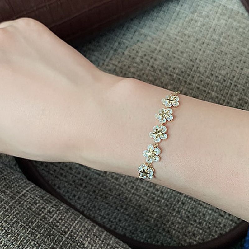 Pulsera unisex de diamantes de imitación de piedra, moderna y versátil, para novias, del mismo estilo, con forma de luna, estrella y circonita, pulsera ajustable extraíble para mujer_voghion.com