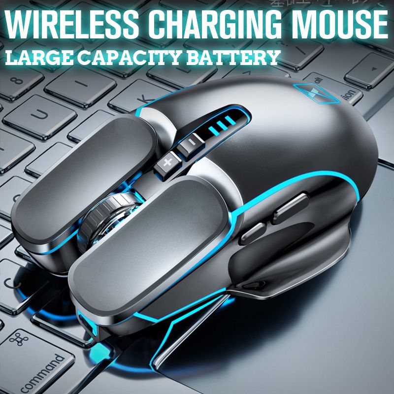 Xinmeng M215 Kabellose, wiederaufladbare mechanische 24G-Gaming-Maus für Laptops und Desktop-Computer_voghion.com