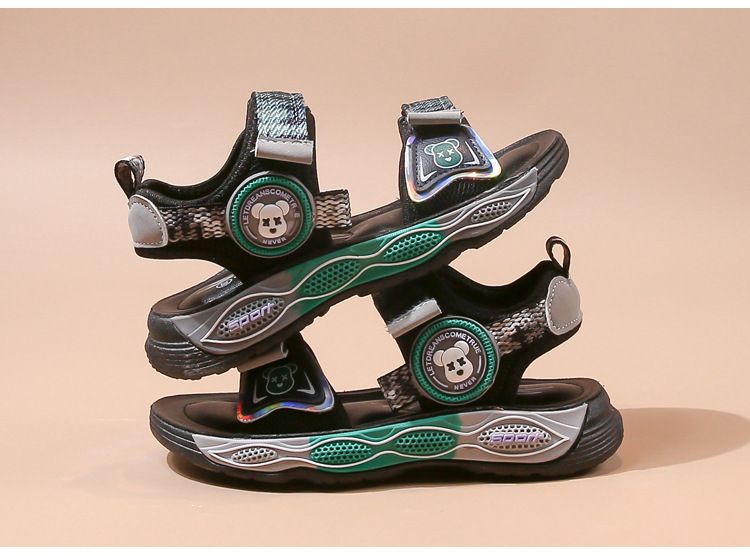Klettverschluss Große Jungen Knopf Stil 2024 Sommer Neue Sandalen Strandschuhe_voghion.com