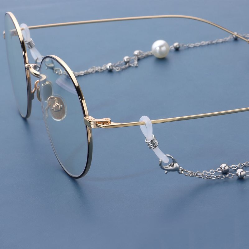 Pearl Tassel Long Glasses Metal Round Bead Chain Face Mask Fixing Accessories_voghion.com