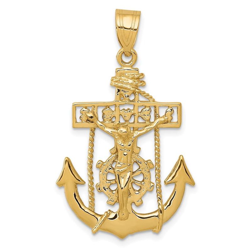 14k Mariners Cross Pendant_voghion.com