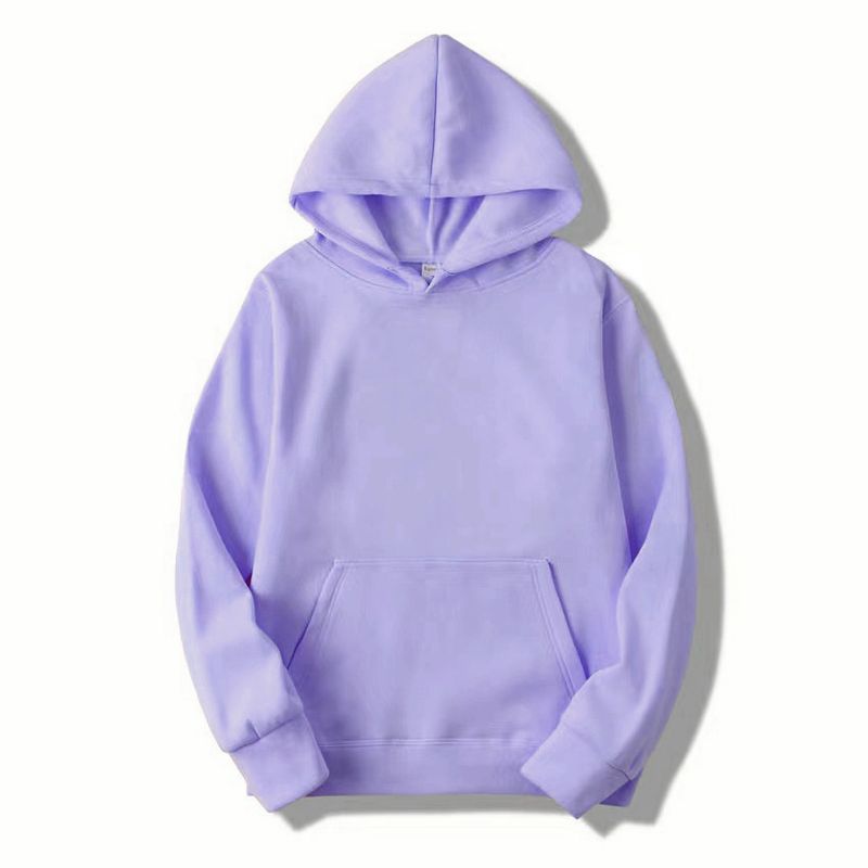 Moda Düz Renk Kapşonlu Erkek ve Kadın Polyester Peluş Günlük Spor Çift Sweatshirt_voghion.com