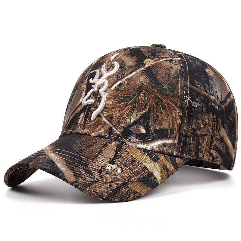 Embroidered Baseball Browning Outdoor Women's Sunshade Men's Camo Duck Tongue Hat_voghion.com