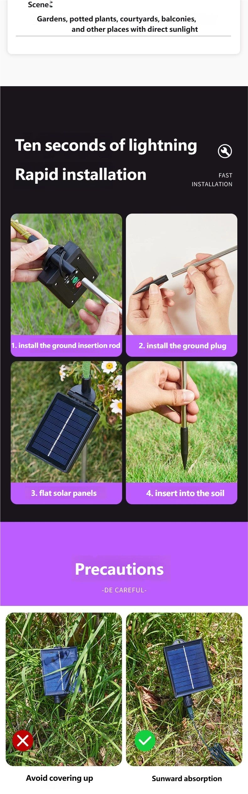 Luce solare a forma di farfalla, con spina da pavimento, simulazione di fiori, luce a farfalla, luce LED per esterni, impermeabile, da giardino e prato_voghion.com