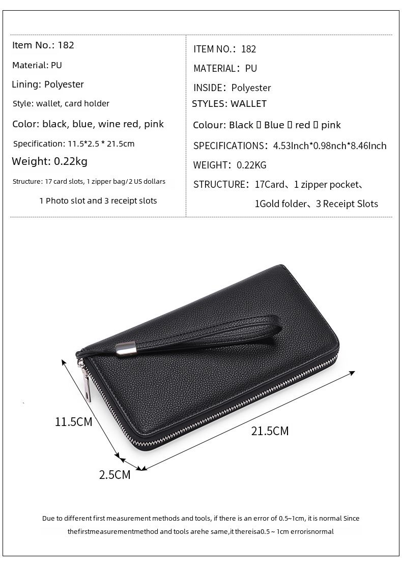 Women's Wallet, Men's Wallet, Rfid Anti-theft Brush, Pu Women's Wallet, Large-capacity Long Women's Multi-slot Wallet_voghion.com
