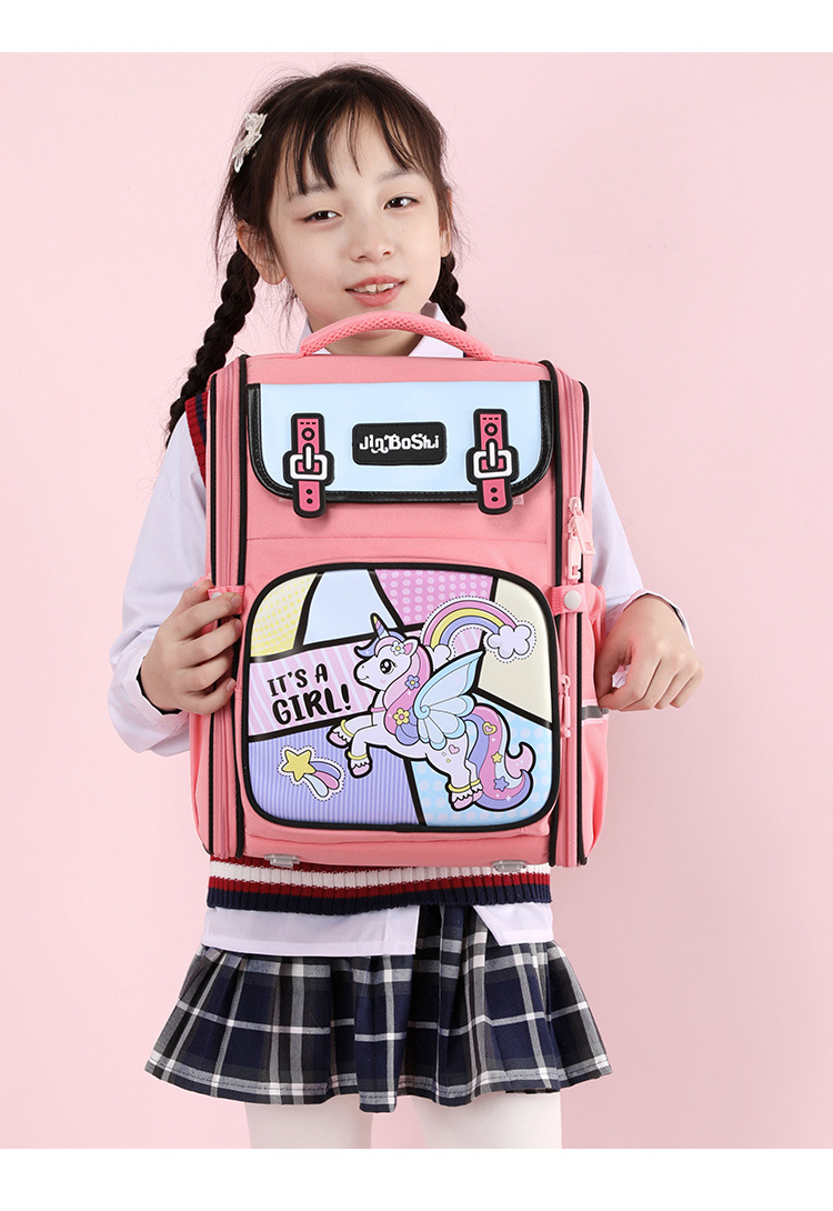 Nuova borsa da scuola per la scuola materna. Zaino per bambini ad espansione semplice e leggero a contrasto carino_voghion.com