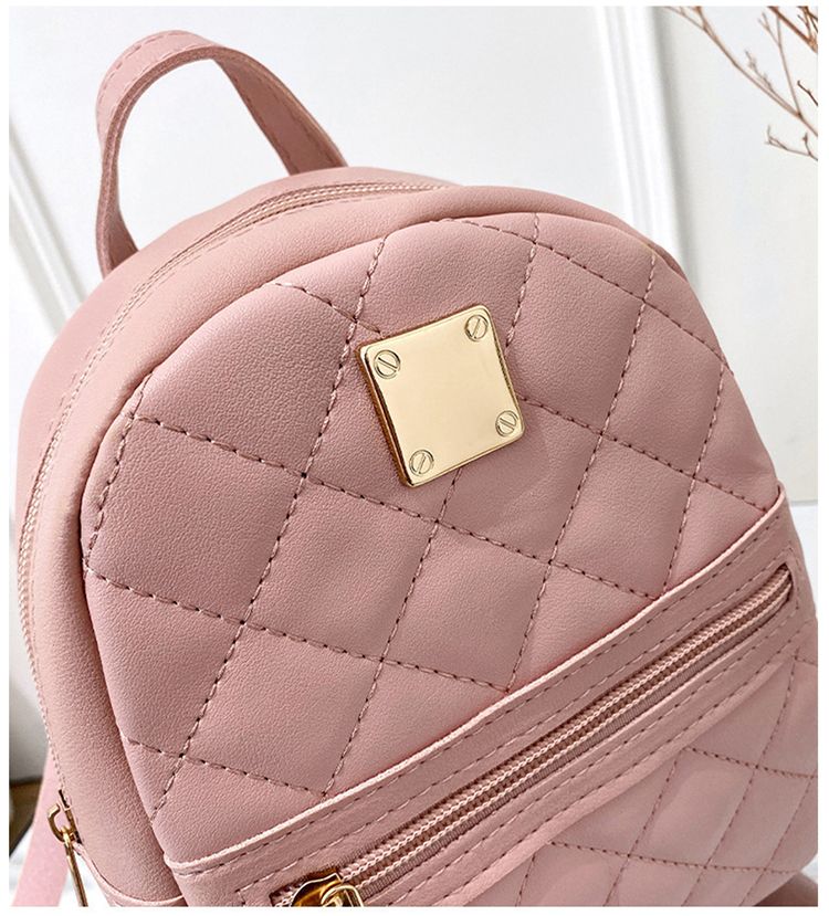 Bolso bandolera de hombro con estampado de cuadros rombos, de gran capacidad, informal, para teléfono móvil, para mujer_voghion.com