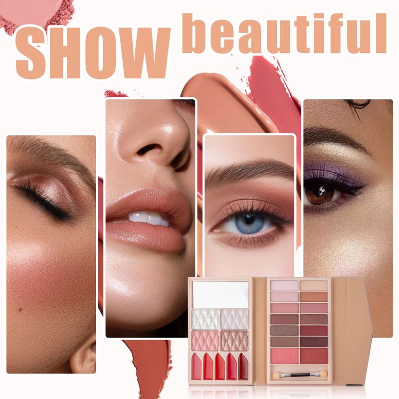 Makeup Sets Multi Functional All In One Makeup Palette Matte Pearlescent Eyeshadow Lipstick Blush Contour Highlight Beauty_voghion.com
