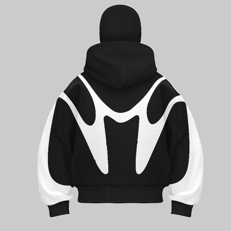 Roupas masculinas Ins Trendy Brand Double Hat Design exclusivo Moletom com capuz Outono e inverno Novos homens e mulheres Mesmo moletom solto_voghion.com