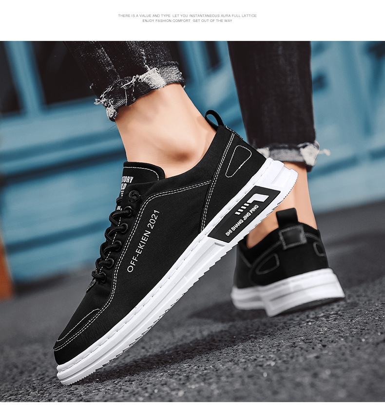 Skor Nya issilke canvas skor alla mjuka sulor casual sport herrskor andas board skor_voghion.com