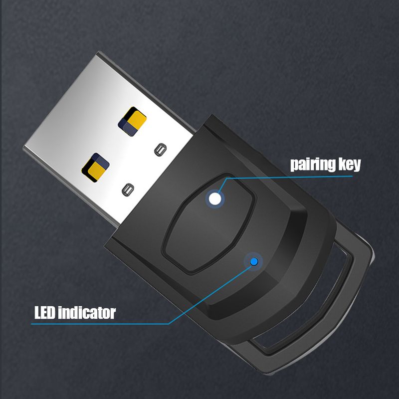 Bežični adapter za slušalice s mikrofonom za igre, prijemnik za PS5, PS4 igraću konzolu, PC slušalice, Bluetooth kompatibilan audio odašiljač_voghion.com