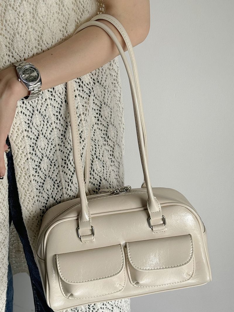 Nova bolsa de boliche coreana nicho axila grande capacidade pequeno bolso design bolsa para mulheres_voghion.com
