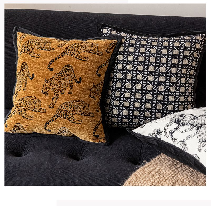 Mid-Century Modern Throw Pillow Covers - Vintage Boho Style For Sofa, Bed & Decor_voghion.com