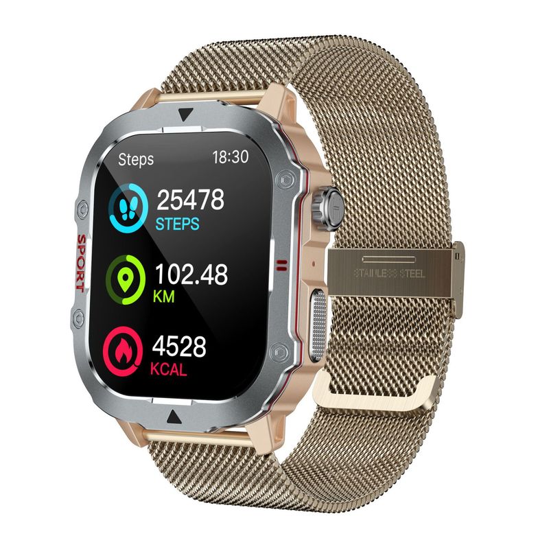 Nouvelle montre de sport connectée QX11 Smart Three-proof Outdoor avec Bluetooth, appels, fréquence cardiaque et pression artérielle C40PROC50PRO, sans latence_voghion.com