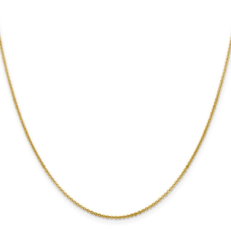 14K 1.4mm Flat Cable Chain_voghion.com