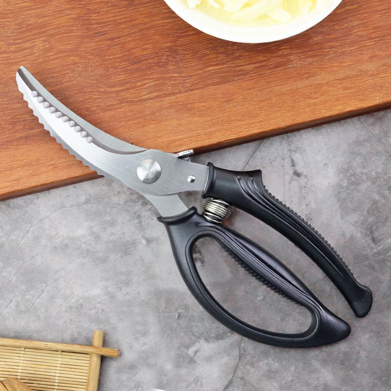 Stainless Steel Heavy Duty Scissors Multipurpose Kitchen Easier Cutting Fish Meat Bone Shark Chicken Shears_voghion.com