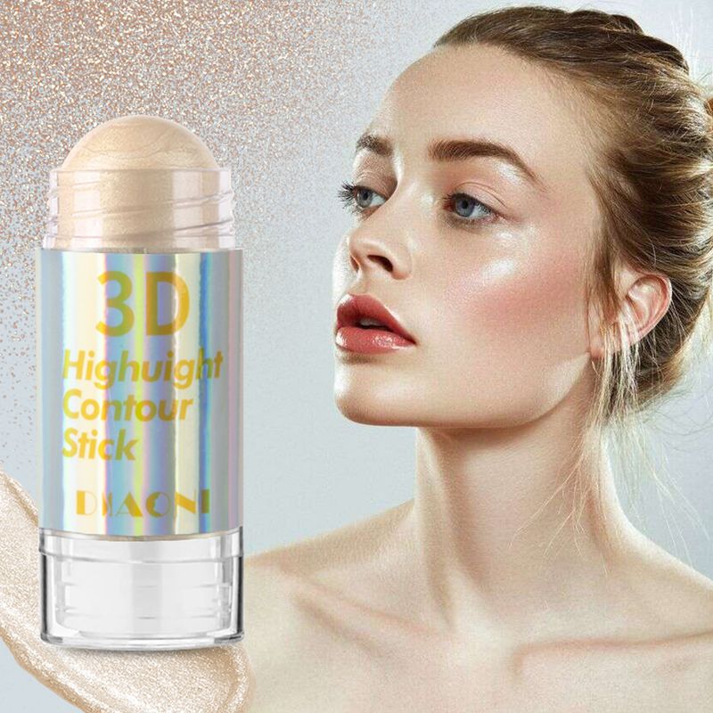 Bronzer & Highlighter Multifunktionaler Konturstift Zum Modifizieren des Kontur-Highlight-Sticks Zum Abdecken von Augenringen Akne-Highlight-Make-up-Stick_voghion.com