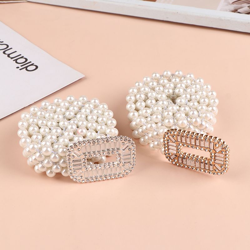 CALDA cintura elegante moda elastica con fibbia con strass cinturino con perle per le donne abito da sposa cinture in vita decorazione_voghion.com