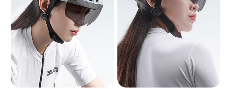West Rider Integrierte Sicherheitskappe mit Rücklichtbrille_voghion.com