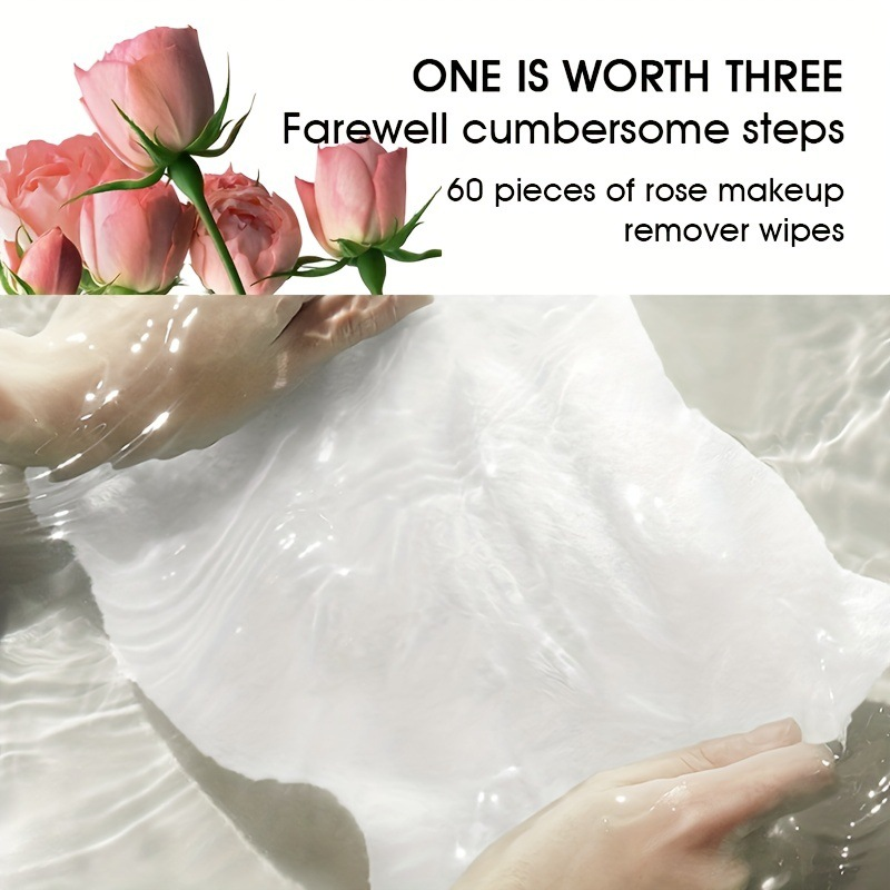 USHAS Makeup Removal Wet deterge delicatamente e in profondità occhi, labbra e viso per le persone pigre. Salviette detergenti monouso portatili_voghion.com