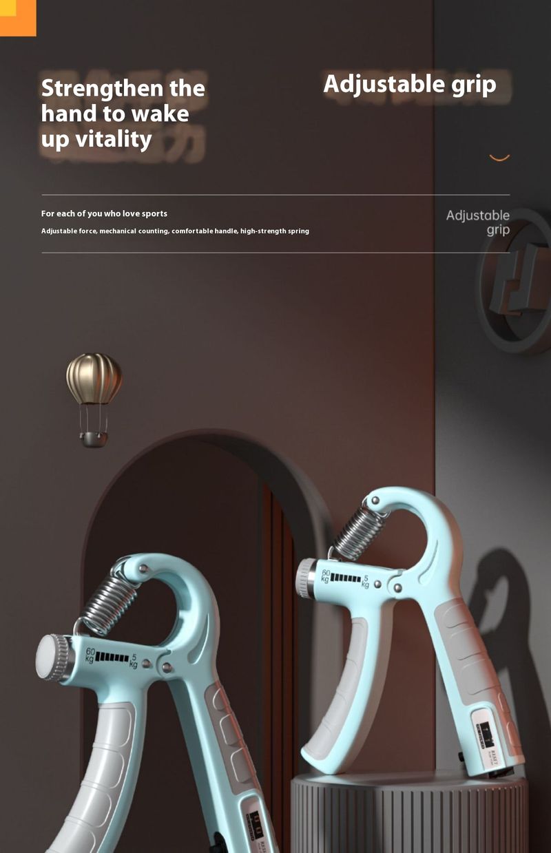 Zählen Arm Trainer Hand Männlichen Übung Einstellbare Finger Grip Stärke Gerät_voghion.com