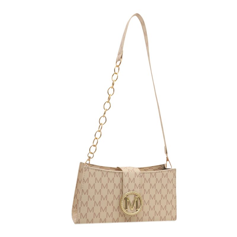 Moda in stile francese, artistico sotto le ascelle per le donne 2025, coreano, nuovo, semplice, piccolo quadrato con stampa a lettere e texture sulle spalle_voghion.com