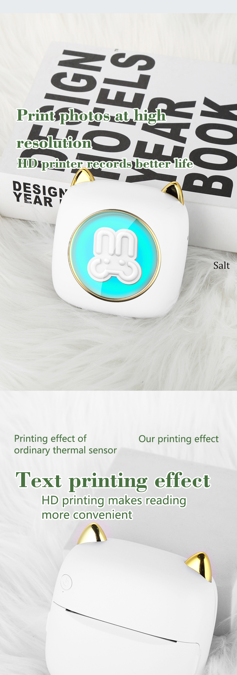 Mini thermal portable printer intelligent pocket photo label printer for mobile wireless Bluetooth adhesive mini_voghion.com