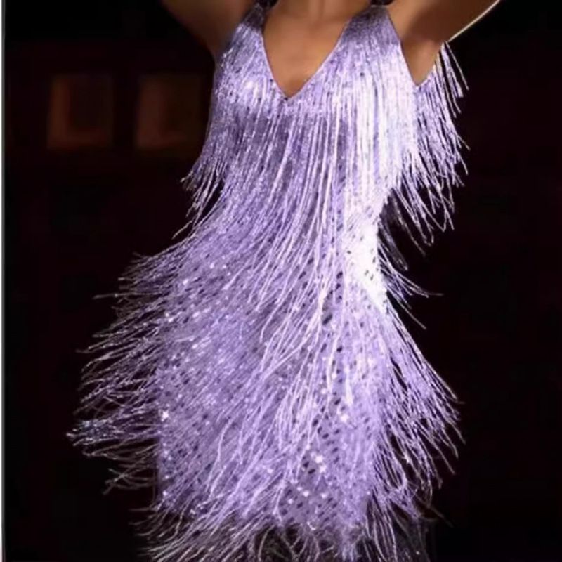 2025 Backless Bleistift Quaste Kleid Kleid Frauen INS_voghion.com