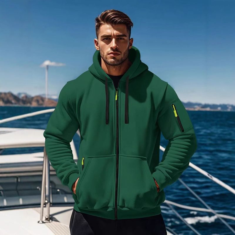 New Autumn And Winter Men's Sweatshirt, Multi-pocket Jacket, Sports Casual Hoodie_voghion.com