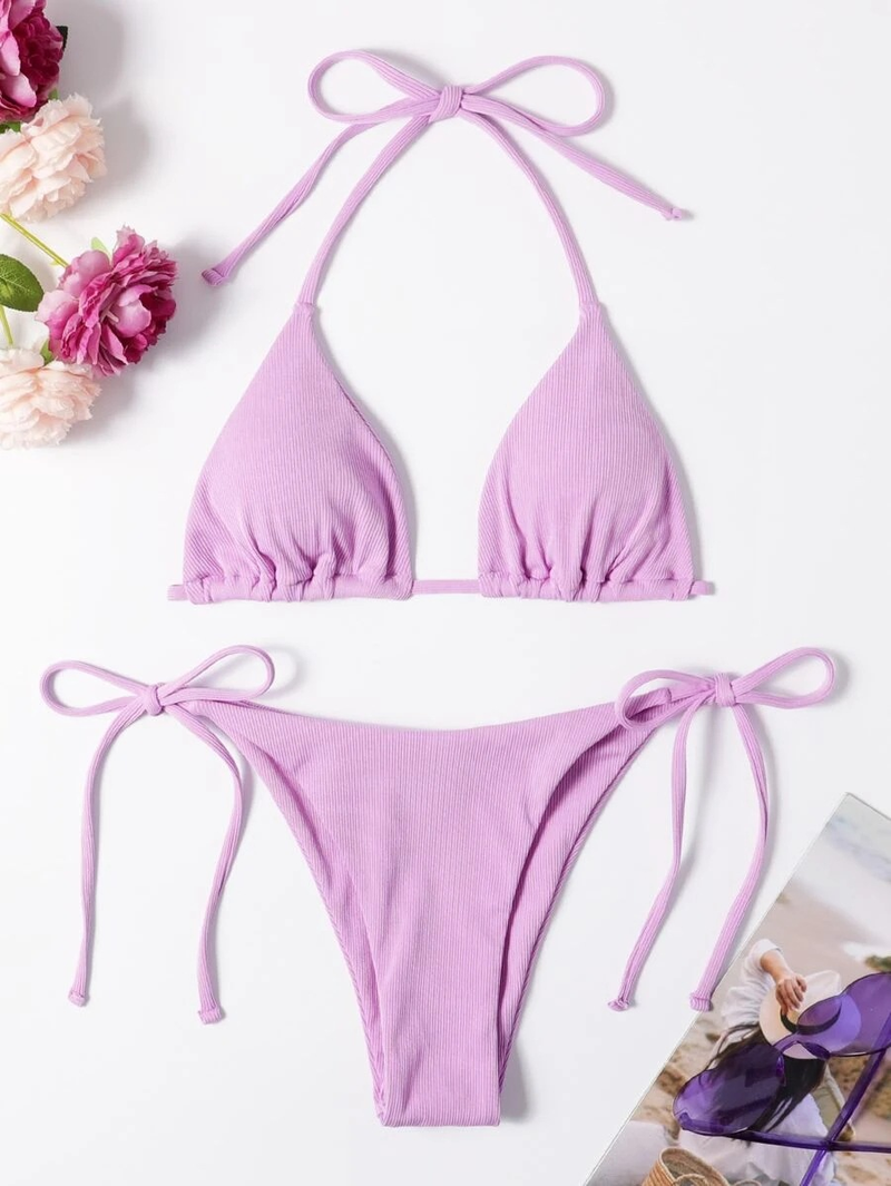 2025 Neuer sexy Triangel-Bikini-Strand-Set, zweiteiliger Badeanzug_voghion.com
