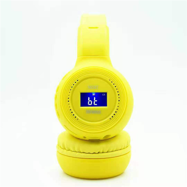 Oniwwertraff Qualitéit Kappgedroe Kaart FM Lauschteren Sport Kabellos Bluetooth Kopfhörer N65BT_voghion.com