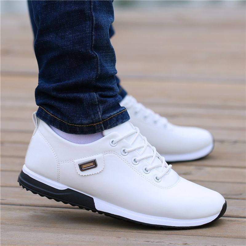 Unschlagbare Qualität Frühling Koreanische Version, lässige wasserdichte Sport atmungsaktive Board junge Lederschuhe, Herrenschuhe_voghion.com