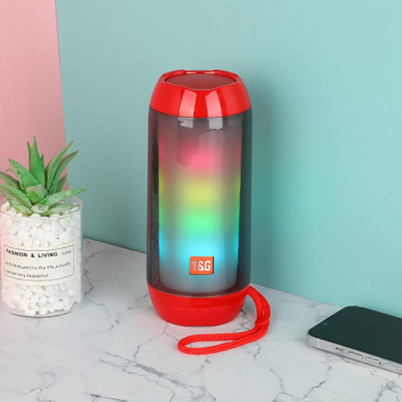 TG-643 Bluetooth-kaiutin Värikäs Viileä RGB Dynaaminen Hengitysvalo 3D Stereo Langaton Kannettava Suuri Kapasiteetti Ääni_voghion.com