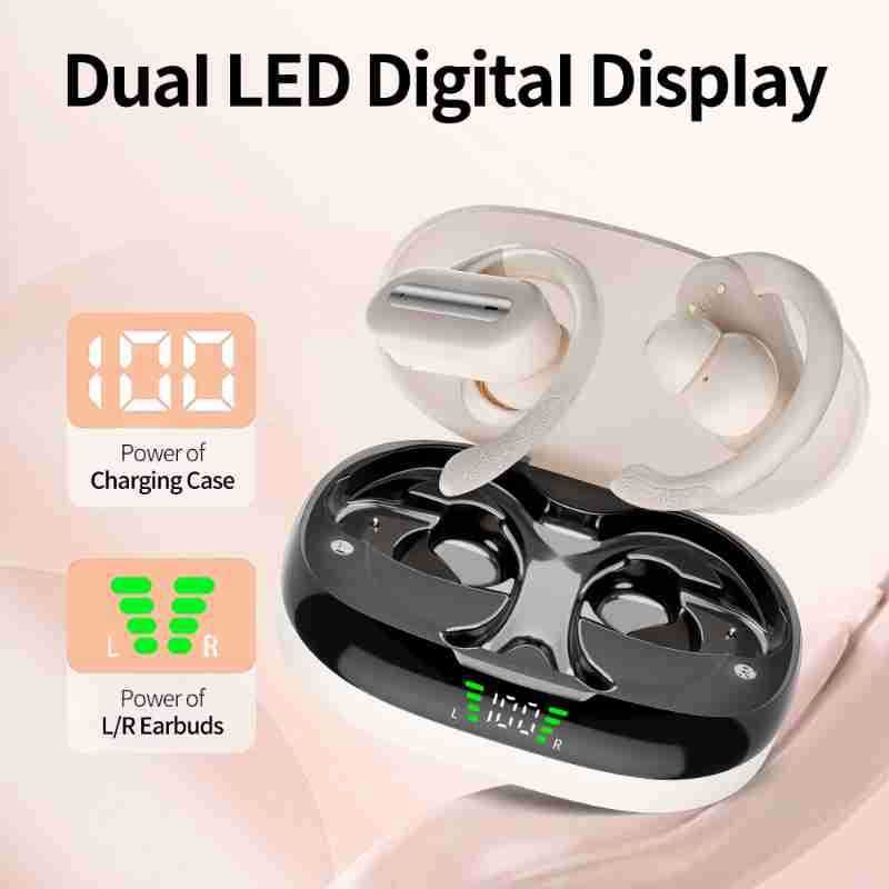 SP36 Over-Ear Hook-Type Bluetooth Earbuds With 5.4 Bluetooth, ENC Noise Cancellation, Rotatable Design & Ultra Long Battery Life - Sports Headphones W_voghion.com