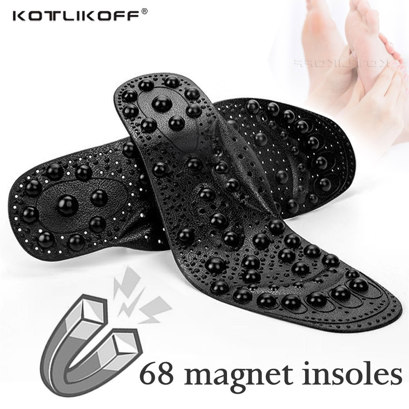 KOTLIKOFF Enhanced Upgrade 68 Massage Foot Acupuncture Point Therapy Insole Cushion Body Detox Slimming Magnetic_voghion.com