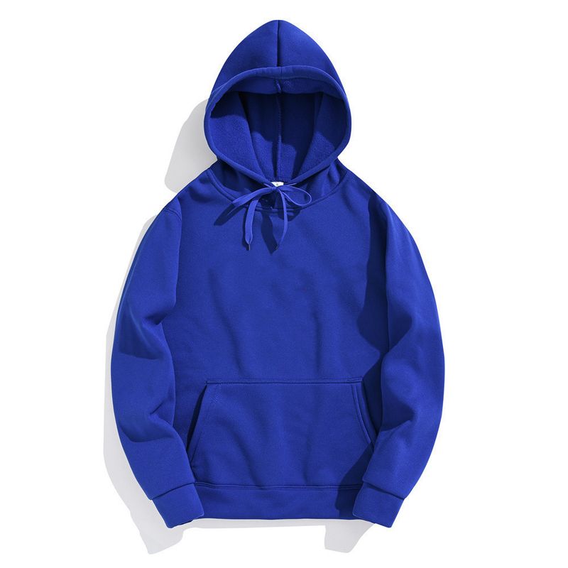 Herrenbekleidung Retro-Pullover aus reiner Baumwolle, Jacke, Pullover, einfarbig, großer Kapuzenpullover_voghion.com